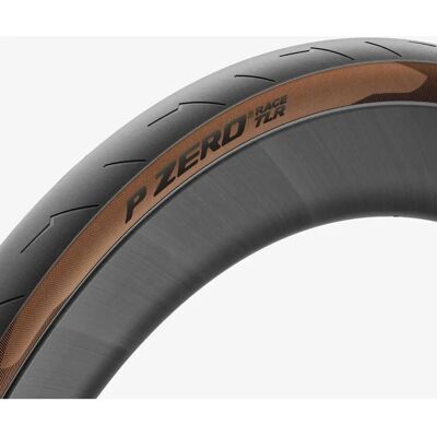 Pirelli P Zero Race TLR 700c Vejband - Sort / Tan Væg Pirelli P Zero Race TLR 700c Vejband - Sort / Tan Væg