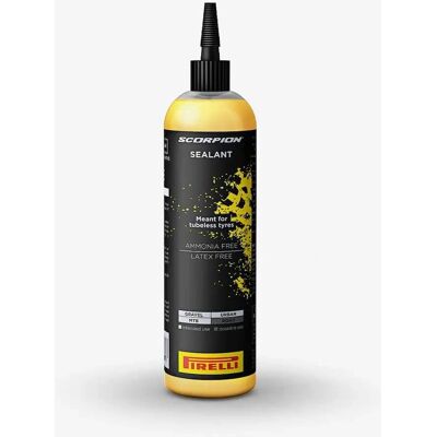 Pirelli Scorpion Gel Jaune 1000ml pour VTT Gravel - Publicité Pirelli Scorpion Gel Jaune 1000ml pour VTT Gravel - Publicité
