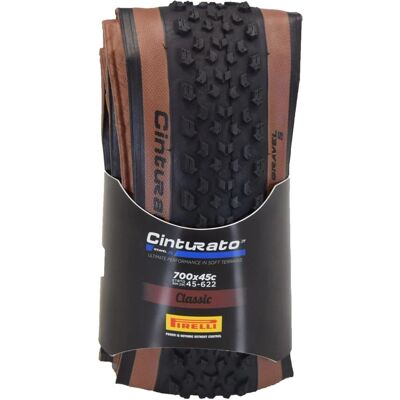 Pneumatico Gravel Pirelli Cinturato Classic Soft Terrain - Nero/Tan - 700c - 45mm Pneumatico Gravel Pirelli Cinturato Classic Soft Terrain - Nero/Tan - 700c - 45mm