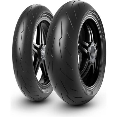 Pneu Pirelli Diablo Rosso IV 140/70 R17 66H - Haute performance - Publicité Pneu Pirelli Diablo Rosso IV 140/70 R17 66H - Haute performance - Publicité