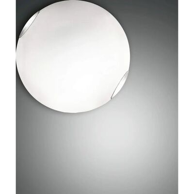 Fabas Luce Lampadario Bianco - 1x60W E27, Vetro Strutturato Fabas Luce Lampadario Bianco - 1x60W E27, Vetro Strutturato