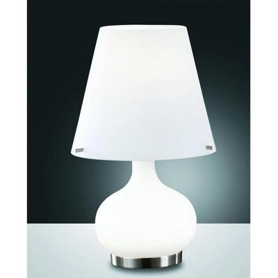Fabas Luce Ade Weiße Glastischleuchte - Tischleuchte Fabas Luce Ade Weiße Glastischleuchte - Tischleuchte