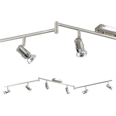 Fabas Luce Alice Spotlight Bar Satin Nickel Glass - Lighting Fixture Fabas Luce Alice Spotlight Bar Satin Nickel Glass - Lighting Fixture