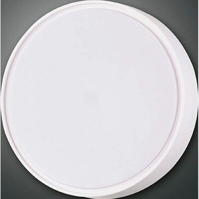 Fabas Luce Hatton LED Outdoor Flush White Glass - Lighting Fabas Luce Hatton LED Outdoor Flush White Glass - Lighting