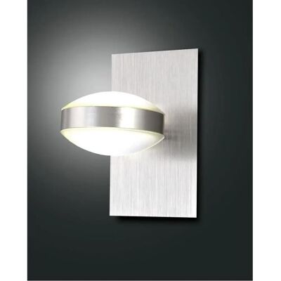 Fabas Luce Mill LED Wall Light Satin Nickel - 2 Flammig - Up & Down Fabas Luce Mill LED Wall Light Satin Nickel - 2 Flammig - Up & Down