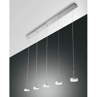 Fabas Luce Dunk LED Pendant Ceiling Light - Brushed Aluminum | 40W, 3780lm, Dimmable Fabas Luce Dunk LED Pendant Ceiling Light - Brushed Aluminum | 40W, 3780lm, Dimmable