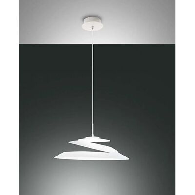 Fabas Luce Aragon Ceiling Light - White Glass LED Pendant Fabas Luce Aragon Ceiling Light - White Glass LED Pendant