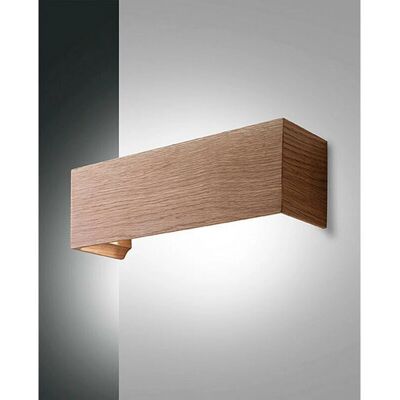 Fabas Luce Badia LED Up & Down Wandleuchte Eichen Glas - Wandlampe Fabas Luce Badia LED Up & Down Wandleuchte Eichen Glas - Wandlampe