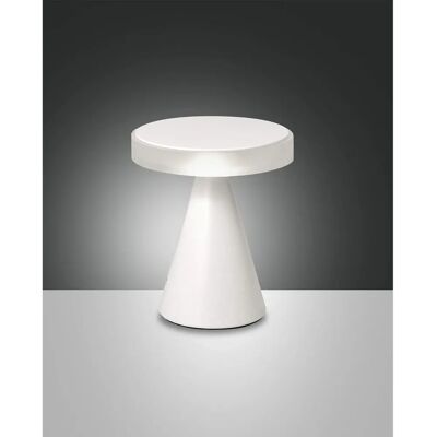 Fabas Luce Neutra LED Tischleuchte Weiß Glas - Tischleuchte Fabas Luce Neutra LED Tischleuchte Weiß Glas - Tischleuchte