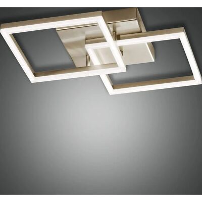 Fabas Luce Bard Integrated LED Semi Flush Light Gold Matt Glass - Lighting Fixture Fabas Luce Bard Integrated LED Semi Flush Light Gold Matt Glass - Lighting Fixture