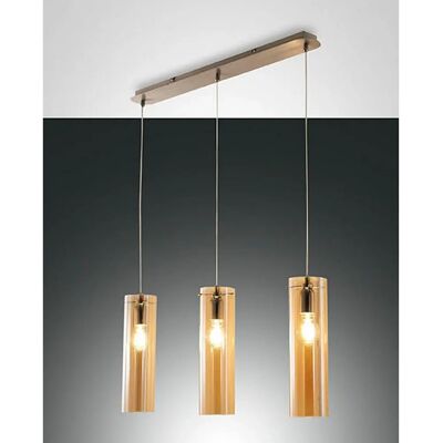 Fabas Luce Amber Glass Pendant Ceiling Light - Pendant Ceiling Light Fabas Luce Amber Glass Pendant Ceiling Light - Pendant Ceiling Light