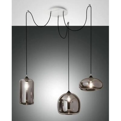 Fabas Luce Fiona Cluster Pendant Ceiling Light - Grey - Pendant Ceiling Light Fabas Luce Fiona Cluster Pendant Ceiling Light - Grey - Pendant Ceiling Light