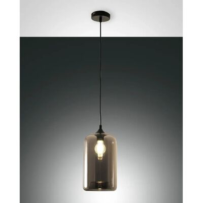 Suspension Fabas Luce Silo - Hauteur Réglable 200cm - Gris Transparent - Publicité Suspension Fabas Luce Silo - Hauteur Réglable 200cm - Gris Transparent - Publicité
