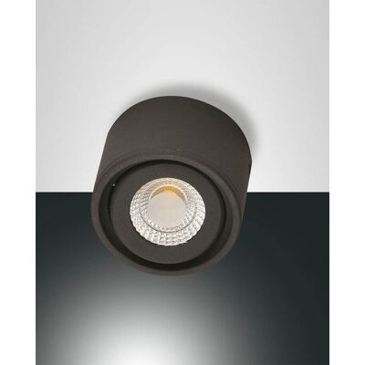 Fabas Luce Anzio LED Aufbau Downlight - 30° schwenkbar - 540lm - Anthrazit - Decken/Wandmontage Fabas Luce Anzio LED Aufbau Downlight - 30° schwenkbar - 540lm - Anthrazit - Decken/Wandmontage