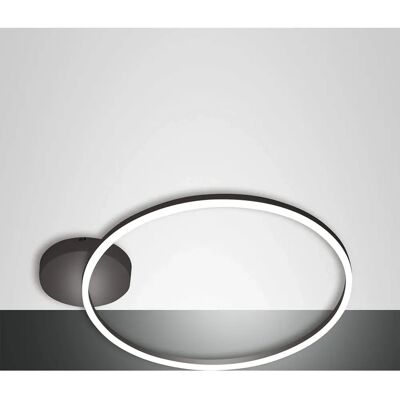 Fabas Luce Giotto Black Glass Semi Flush Light Fabas Luce Giotto Black Glass Semi Flush Light