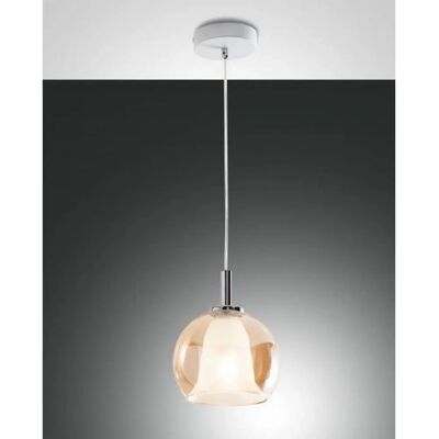 Fabas Luce Bretagna Amber Glas Pendelleuchte Fabas Luce Bretagna Amber Glas Pendelleuchte