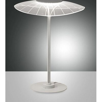 Fabas Luce Vela Lampe de table LED en verre blanc Fabas Luce Vela Lampe de table LED en verre blanc