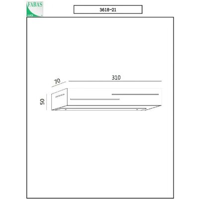 Fabas Luce 3618-21-102 Weiße LED-Wandleuchte - Wandmontage Fabas Luce 3618-21-102 Weiße LED-Wandleuchte - Wandmontage