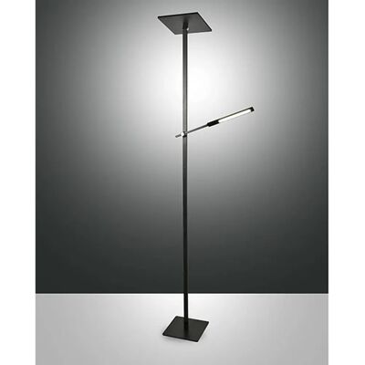Lámpara de pie LED Ideal de Fabas Luce - Vidrio negro - Lámpara de pie Lámpara de pie LED Ideal de Fabas Luce - Vidrio negro - Lámpara de pie