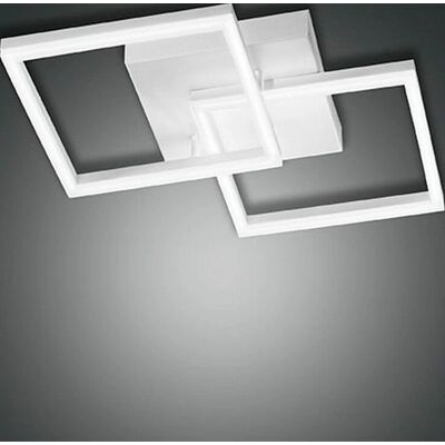 Fabas Luce Bard Semi Flush Light White Glass Fabas Luce Bard Semi Flush Light White Glass