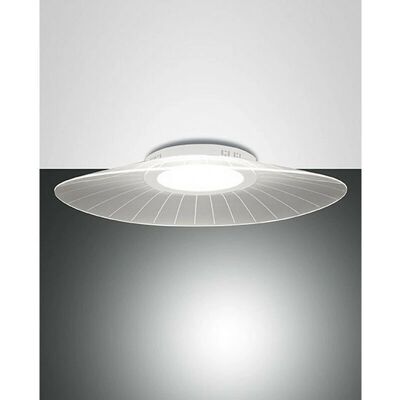 Fabas Luce Vela Weiße Glaskonstruktion LED-Leuchte Fabas Luce Vela Weiße Glaskonstruktion LED-Leuchte