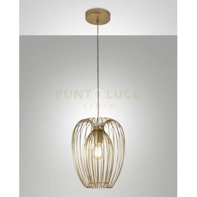 Fabas Luce Pendellampe Gold E27 - Pendelleuchte Fabas Luce Pendellampe Gold E27 - Pendelleuchte