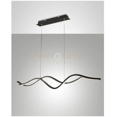 Fabas Luce Sinuo LED Ceiling Light - Black Fabas Luce Sinuo LED Ceiling Light - Black