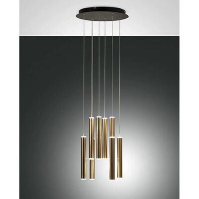 Fabas Luce Prado LED Cluster Ceiling Light Black / Satin Brass - Ceiling Light Fabas Luce Prado LED Cluster Ceiling Light Black / Satin Brass - Ceiling Light