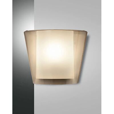 Fabas Luce Viki Wall Uplight Amber Glass - Wall Uplight Fabas Luce Viki Wall Uplight Amber Glass - Wall Uplight