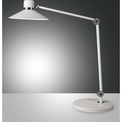 Fabas Luce Panarea LED Schreibtischlampe Weißglas - Schreibtischlampe Fabas Luce Panarea LED Schreibtischlampe Weißglas - Schreibtischlampe