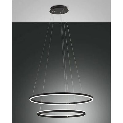 Fabas Luce Giotto LED Pendant Light - Black Glass - Ceiling Light Fabas Luce Giotto LED Pendant Light - Black Glass - Ceiling Light