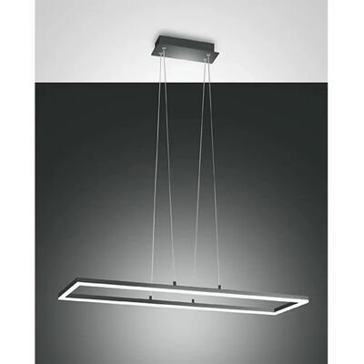 Fabas Luce Bard LED Pendant Light - LED, Anthracite, 92cm Fabas Luce Bard LED Pendant Light - LED, Anthracite, 92cm