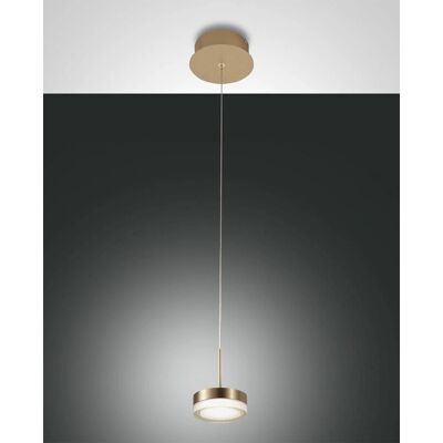 Fabas Luce Messing satinierte Pendelleuchte - LED 8W 3000K 750lm Fabas Luce Messing satinierte Pendelleuchte - LED 8W 3000K 750lm
