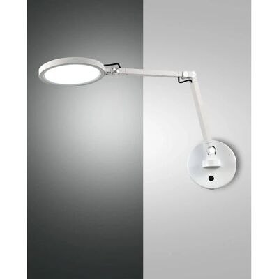 Fabas Luce Applique Murale - Regina, Blanc, Dimmable, 9W - Publicité Fabas Luce Applique Murale - Regina, Blanc, Dimmable, 9W - Publicité