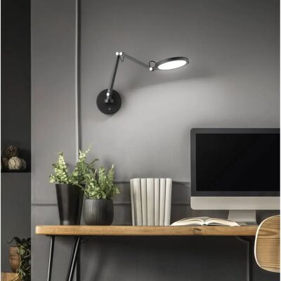 Fabas Luce Modell 3551-21-101 Schwarze dimmbare, farblich einstellbare Wandleuchte Fabas Luce Modell 3551-21-101 Schwarze dimmbare, farblich einstellbare Wandleuchte