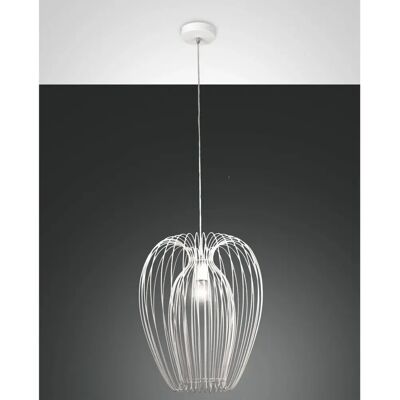 Fabas Luce Weiße Pendelleuchte 40cm - Pendelleuchte Fabas Luce Weiße Pendelleuchte 40cm - Pendelleuchte
