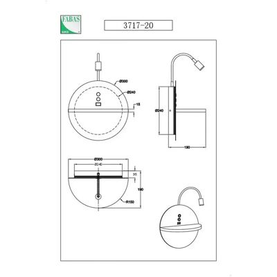 Fabas Luce, Dual LED Wand- und Deckenleuchte Fabas Luce, Dual LED Wand- und Deckenleuchte