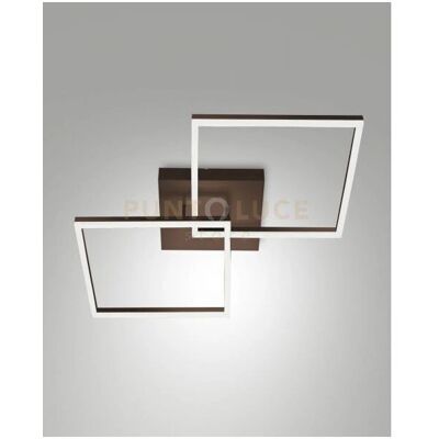 Fabas Luce 3394-65-361 Plafon LED - Rectangulaire Moderne 65x65cm Marron - Publicité Fabas Luce 3394-65-361 Plafon LED - Rectangulaire Moderne 65x65cm Marron - Publicité