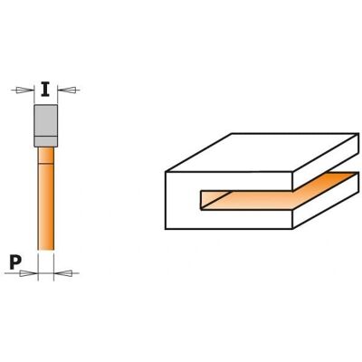 CMT 722.325.11A Fräser - Seitenrille, Hartmetall, Orange Beschichtung CMT 722.325.11A Fräser - Seitenrille, Hartmetall, Orange Beschichtung