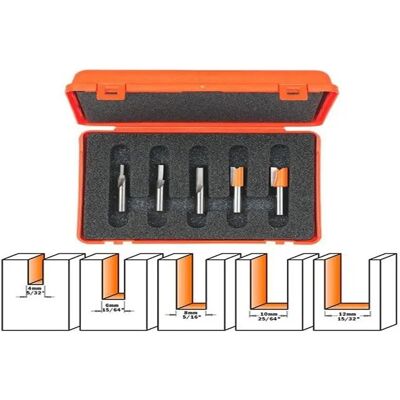 CMT ORANGE TOOLS 900.005.01 Satz 5 Fräser - Fräser-Set CMT ORANGE TOOLS 900.005.01 Satz 5 Fräser - Fräser-Set