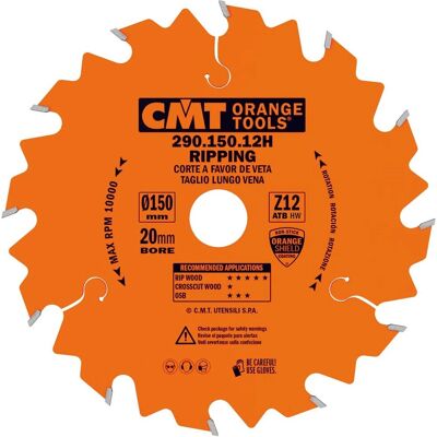CMT 290.150.12H Kreissägeblatt - Schnitte, Hartholz, Weichholz CMT 290.150.12H Kreissägeblatt - Schnitte, Hartholz, Weichholz