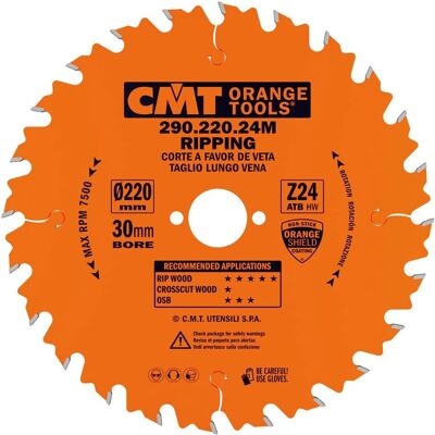 CMT 290.220.24M Kreissägeblatt - Risschnitt - Industriequalität CMT 290.220.24M Kreissägeblatt - Risschnitt - Industriequalität