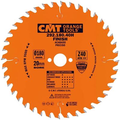 CMT 292.180.40H Sierra Circular - 40D 180mm CMT 292.180.40H Sierra Circular - 40D 180mm