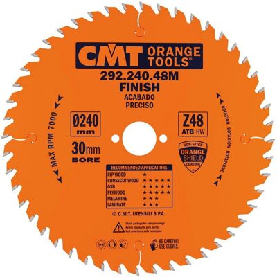 CMT 292.240.48M Kreissägeblatt - 48 Zähne, 240mm CMT 292.240.48M Kreissägeblatt - 48 Zähne, 240mm