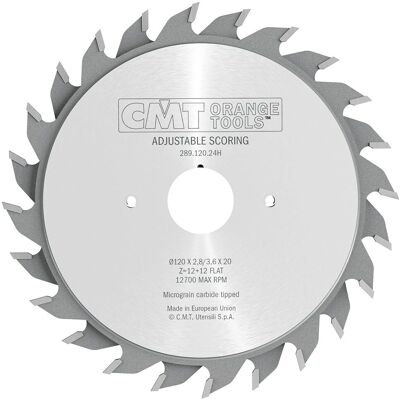 CMT Orange Tools 289.120.24H Verstellbares Nutblatt - Sägeblatt CMT Orange Tools 289.120.24H Verstellbares Nutblatt - Sägeblatt