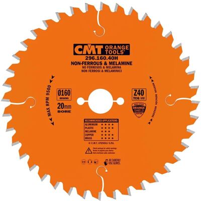 CMT 296.160.40H Oranssi Laikkalevy - Alumiinin Leikkaustyökalu CMT 296.160.40H Oranssi Laikkalevy - Alumiinin Leikkaustyökalu