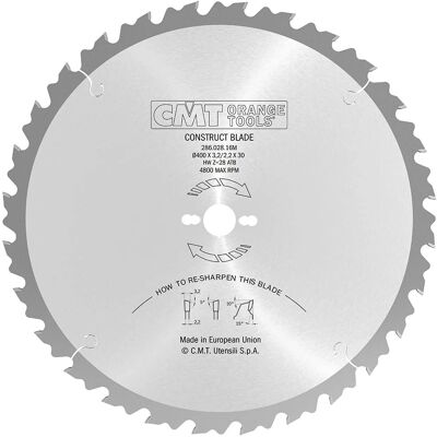 CMT 286.028.16M Kreissägeblatt - 28 Zähne Bauarbeit CMT 286.028.16M Kreissägeblatt - 28 Zähne Bauarbeit
