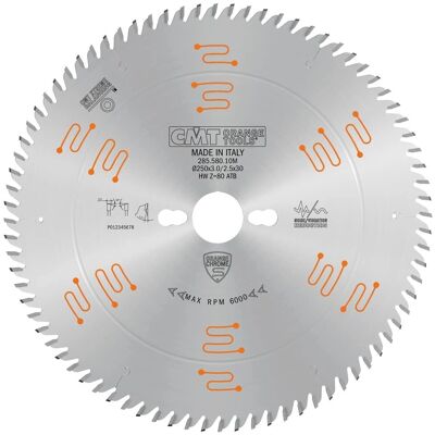CMT 285.580.10M Kołkowe ostrze - Drewno, MDF CMT 285.580.10M Kołkowe ostrze - Drewno, MDF