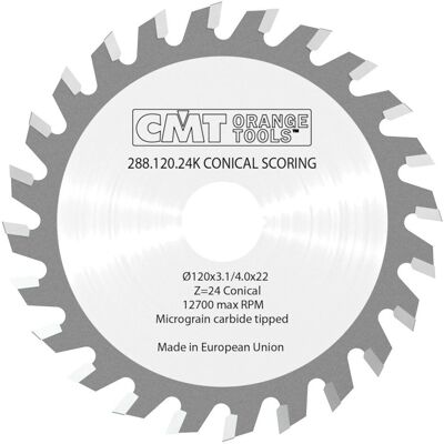 CMT Sierra Incisora 120x3.1/4.0x22 Z=24 Kegel - Säge CMT Sierra Incisora 120x3.1/4.0x22 Z=24 Kegel - Säge