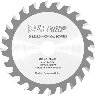 CMT Trapetszförmige Rilleneinheit - Laminat 125x20mm - 24 Zähne CMT Trapetszförmige Rilleneinheit - Laminat 125x20mm - 24 Zähne